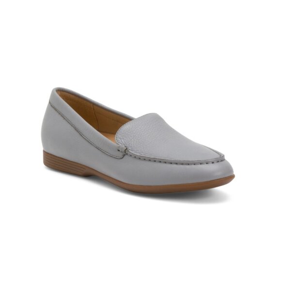 DANSKO Grey Leather Lorri Comfort Loafers - Picture 1 of 2